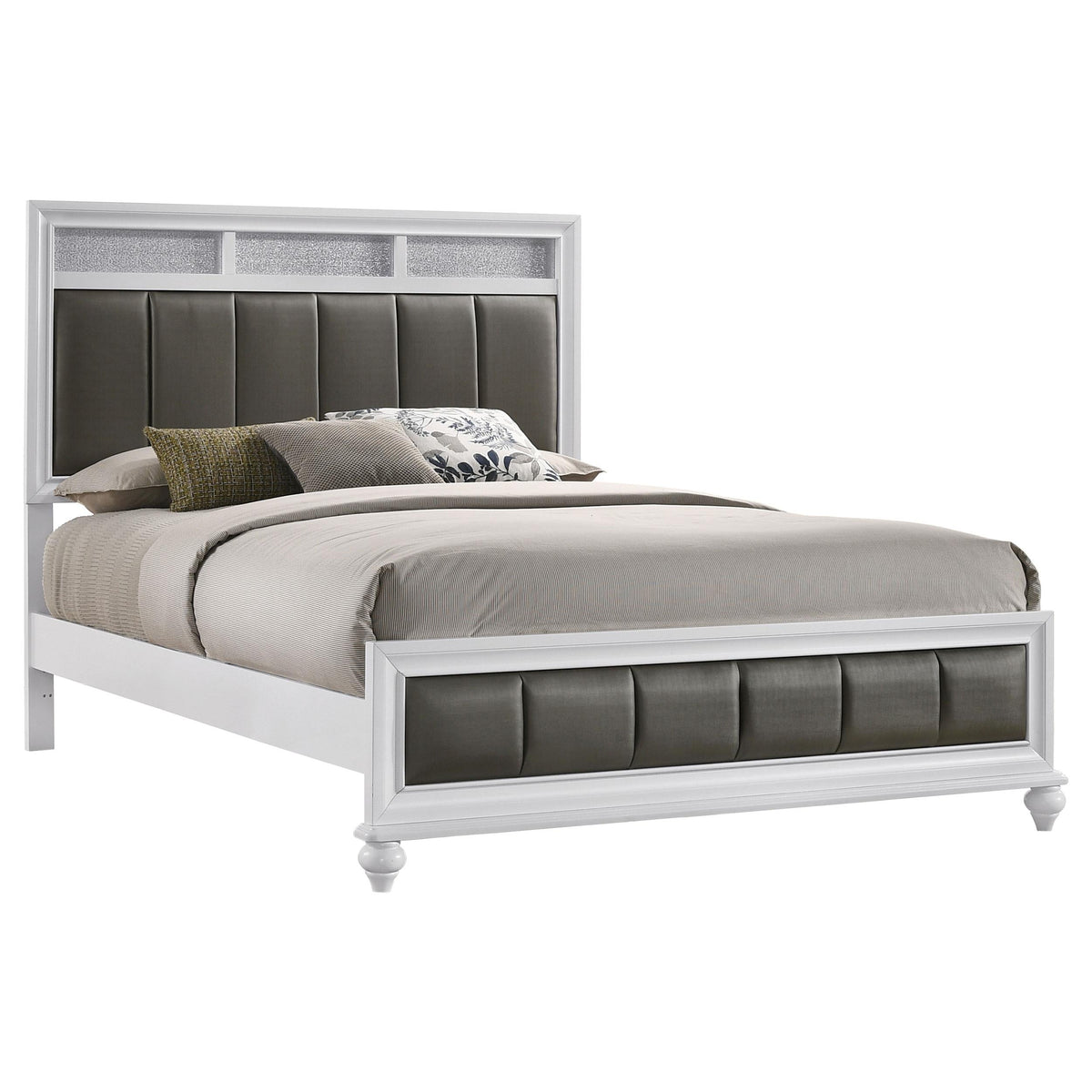 Barzini Queen Bed in White - Coaster Furniture