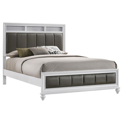 Barzini Queen Bed in White - Coaster Furniture