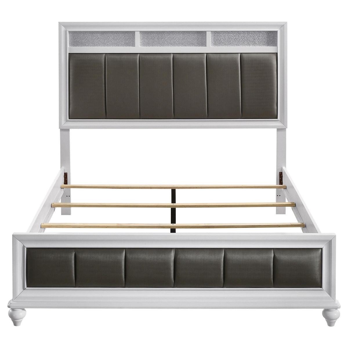 Barzini Queen Bed in White - Coaster Furniture