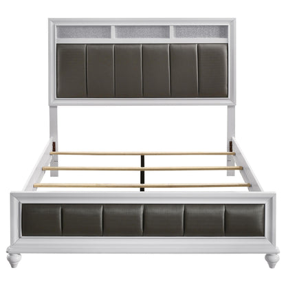 Barzini Queen Bed in White - Coaster Furniture
