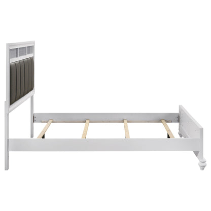 Barzini Queen Bed in White - Coaster Furniture