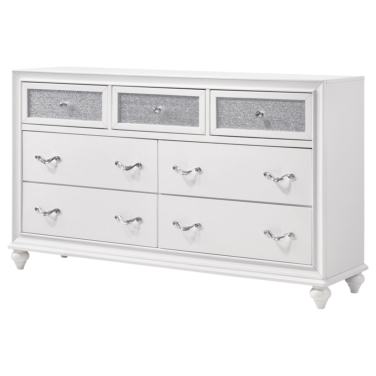 Barzini Dresser in White - Coaster Furniture