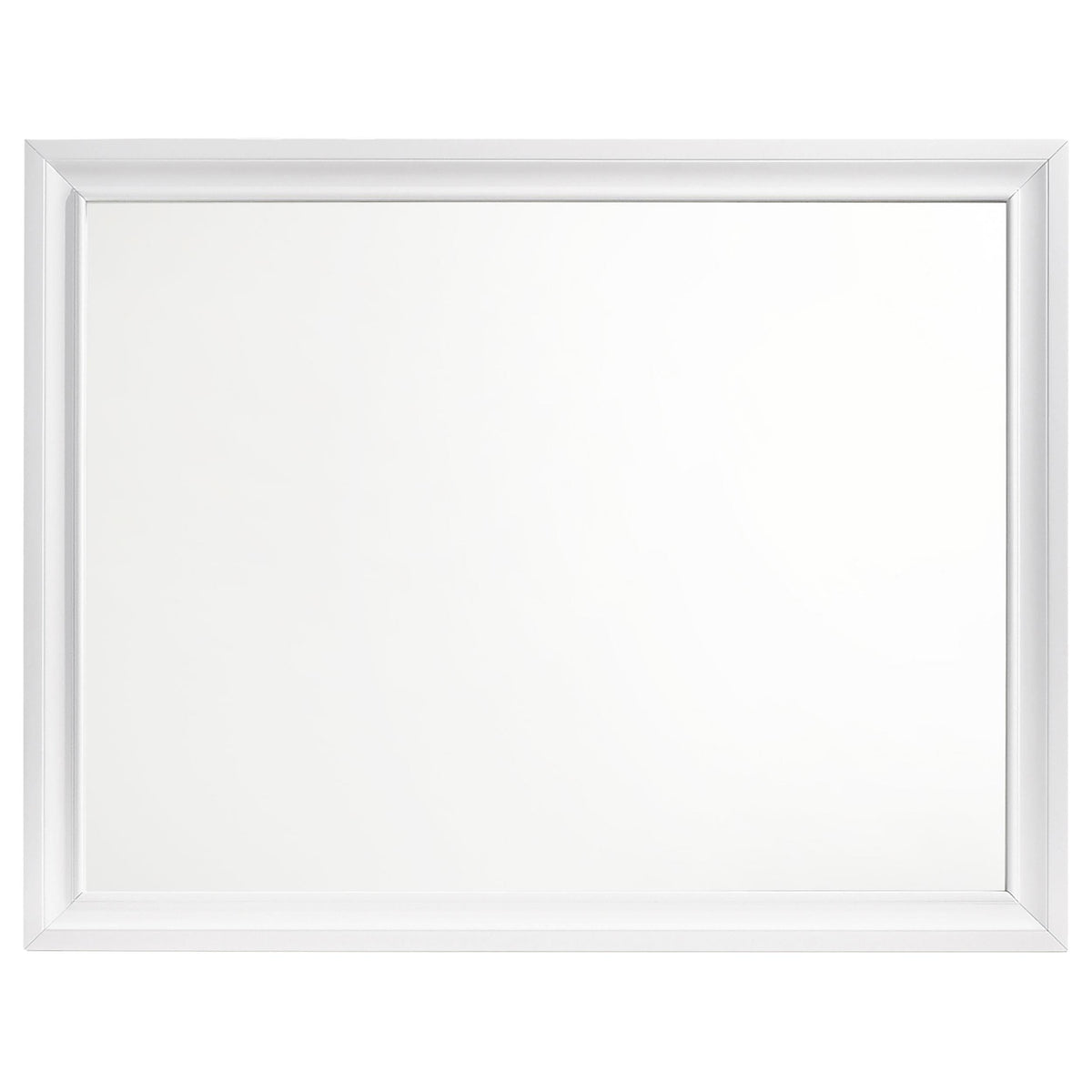 Barzini Dresser Mirror in White - Coaster Furniture