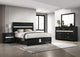 Miranda Eastern King Bed 4-Piece Set in Black - Coaster Furniture