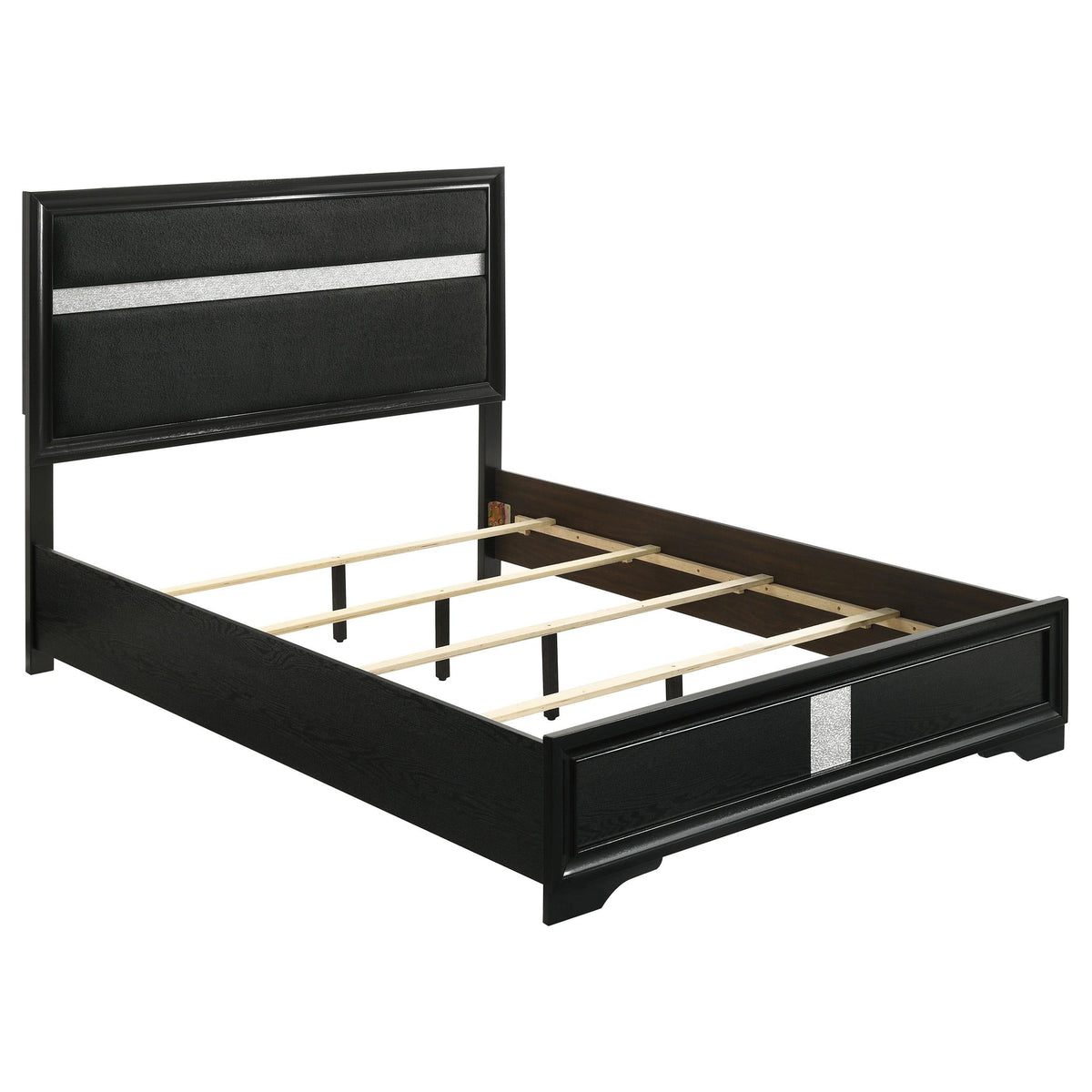 Miranda Eastern King Bed 4-Piece Set in Black - Coaster Furniture
