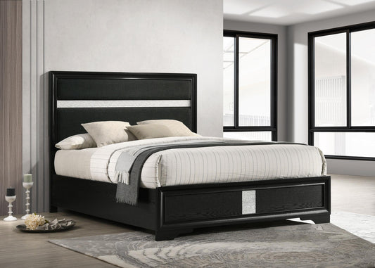Miranda E King Bed in Black - Coaster Furniture