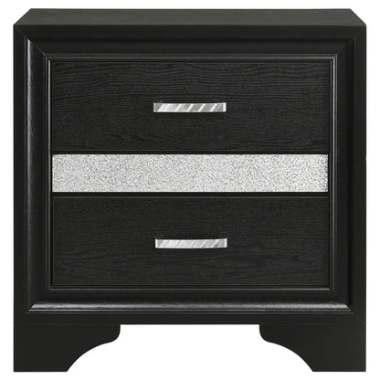 Miranda Twin Bed 4-Piece Set in Black - Coaster Furniture