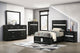 Miranda Twin Bed 5-Piece Set in Black - Coaster Furniture