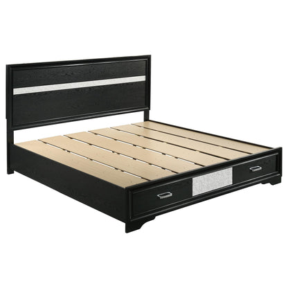 Miranda E King Bed in Black - Coaster Furniture