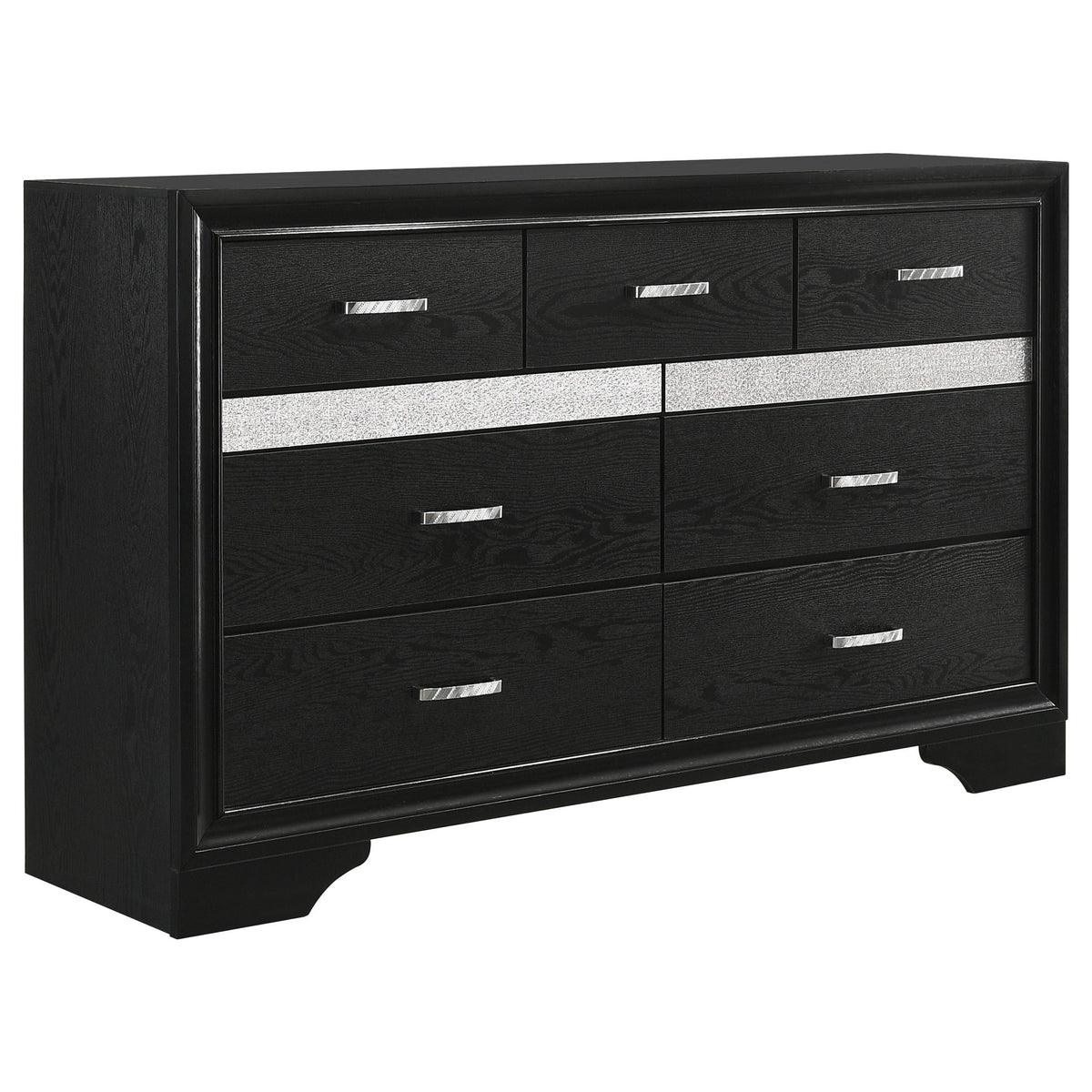 Miranda Queen Bed 4-Piece Set in Black - Coaster Furniture