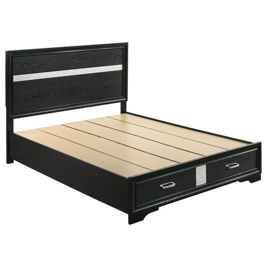Miranda Queen Bed in Black - Coaster Furniture