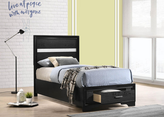 Miranda Twin Bed in Black - Coaster Furniture