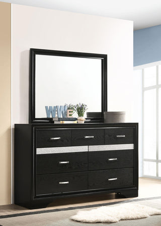 Miranda Dresser With Mirror - Black