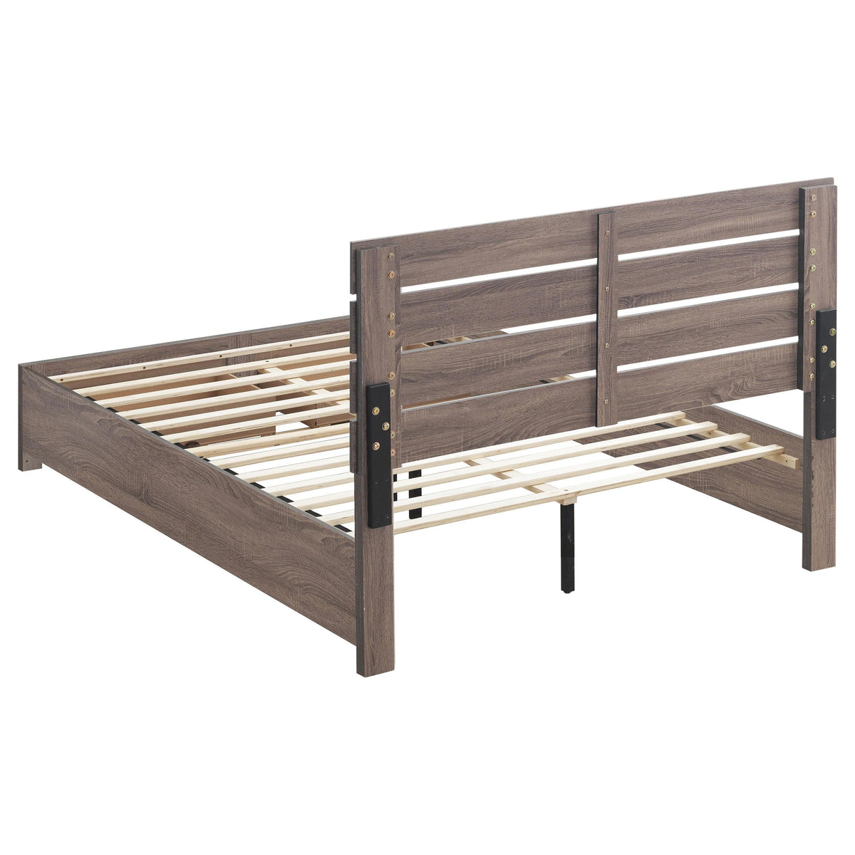 Brantford Eastern King Bed 5-Piece Set in Barrel Oak - Coaster Furniture