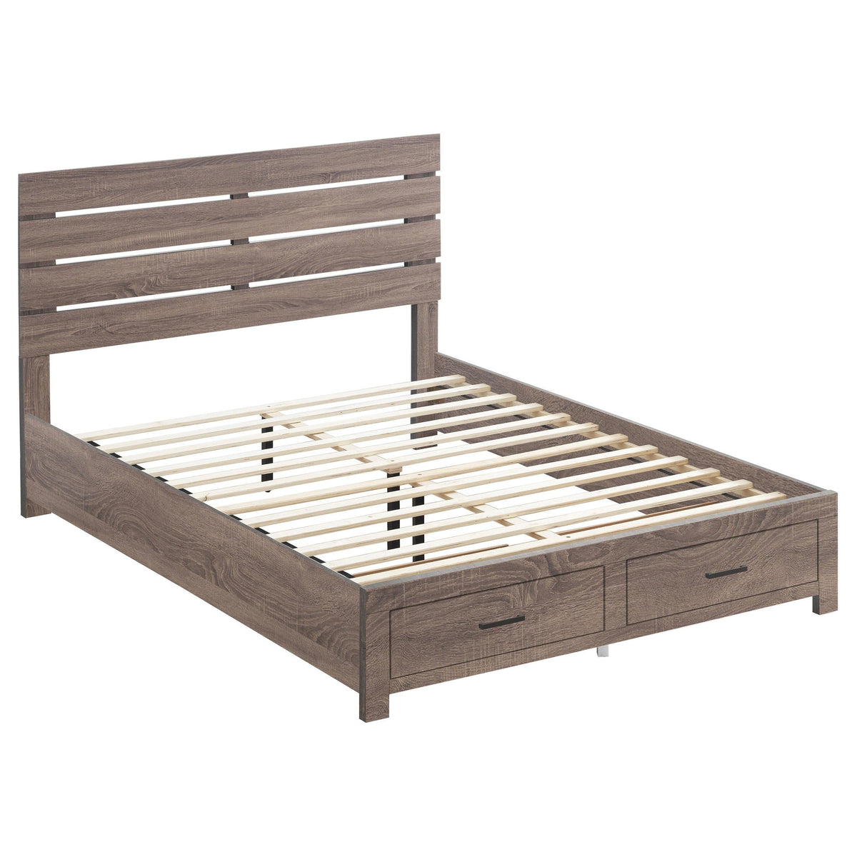Brantford Queen Bed 5-Piece Set in Barrel Oak - Coaster Furniture
