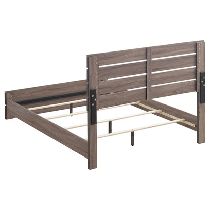 Brantford Eastern King Bed 5-Piece Set in Barrel Oak - Coaster Furniture