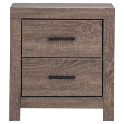 Brantford Queen Bed 4-Piece Set in Barrel Oak - Coaster Furniture