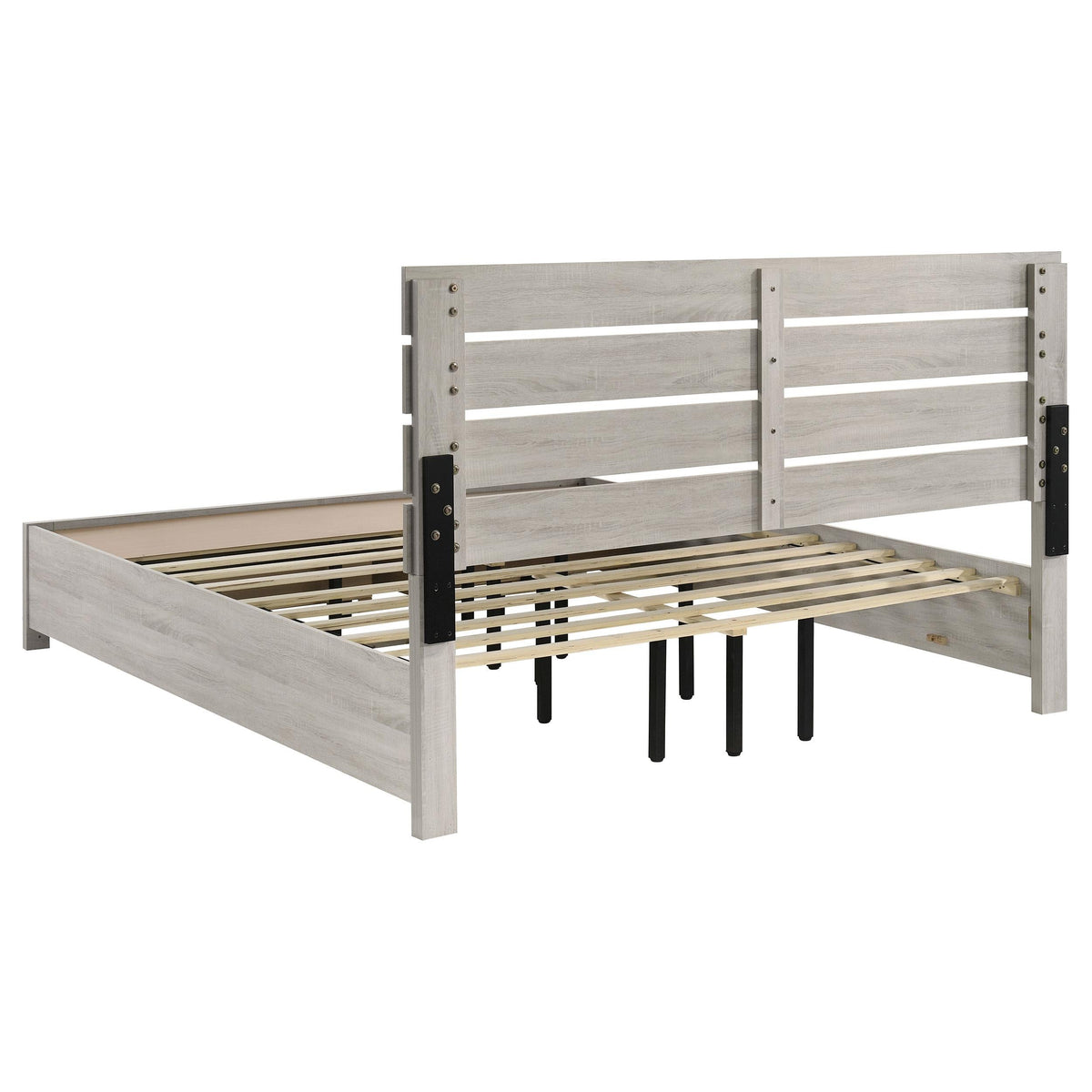 Brantford Eastern King Bed 4-Piece Set in Coastal White - Coaster Furniture