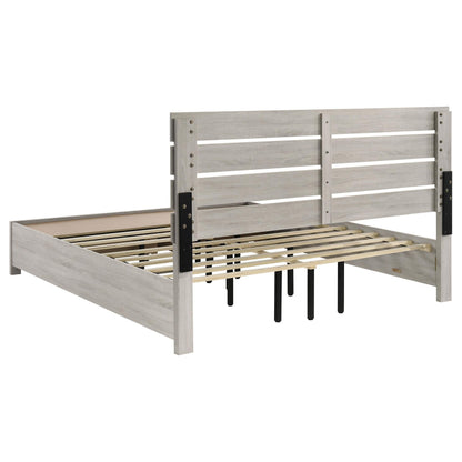 Brantford Eastern King Bed 4-Piece Set in Coastal White - Coaster Furniture