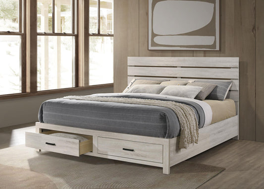 Brantford E King Bed in Coastal White - Coaster Furniture