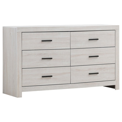Brantford Queen Bed 5-Piece Set in Coastal White - Coaster Furniture