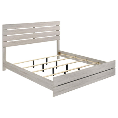 Brantford Eastern King Bed 5-Piece Set in Coastal White - Coaster Furniture