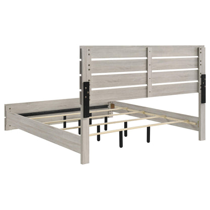 Brantford Eastern King Bed 5-Piece Set in Coastal White - Coaster Furniture