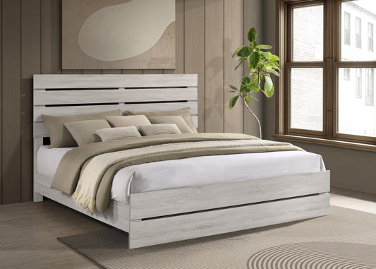 Brantford E King Bed in Coastal White - Coaster Furniture