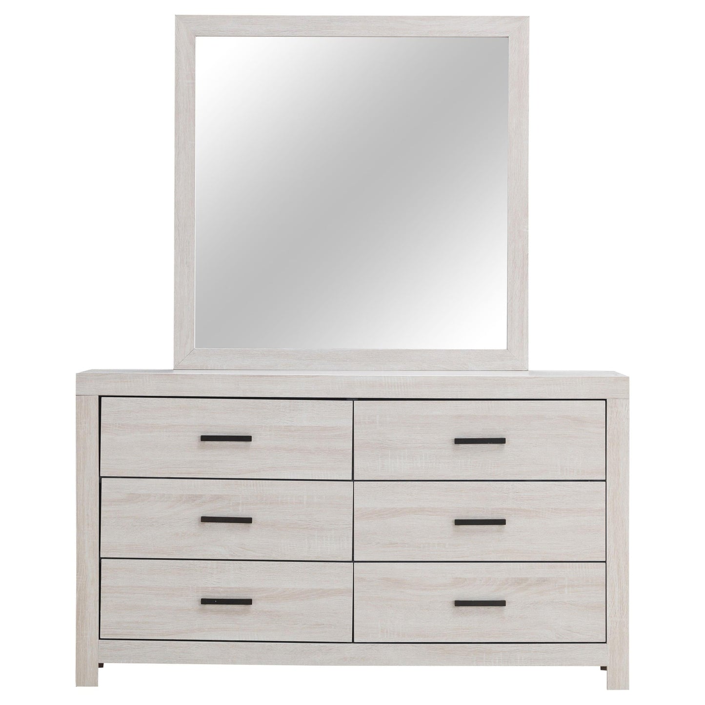 Brantford Dresser With Mirror - Coastal White
