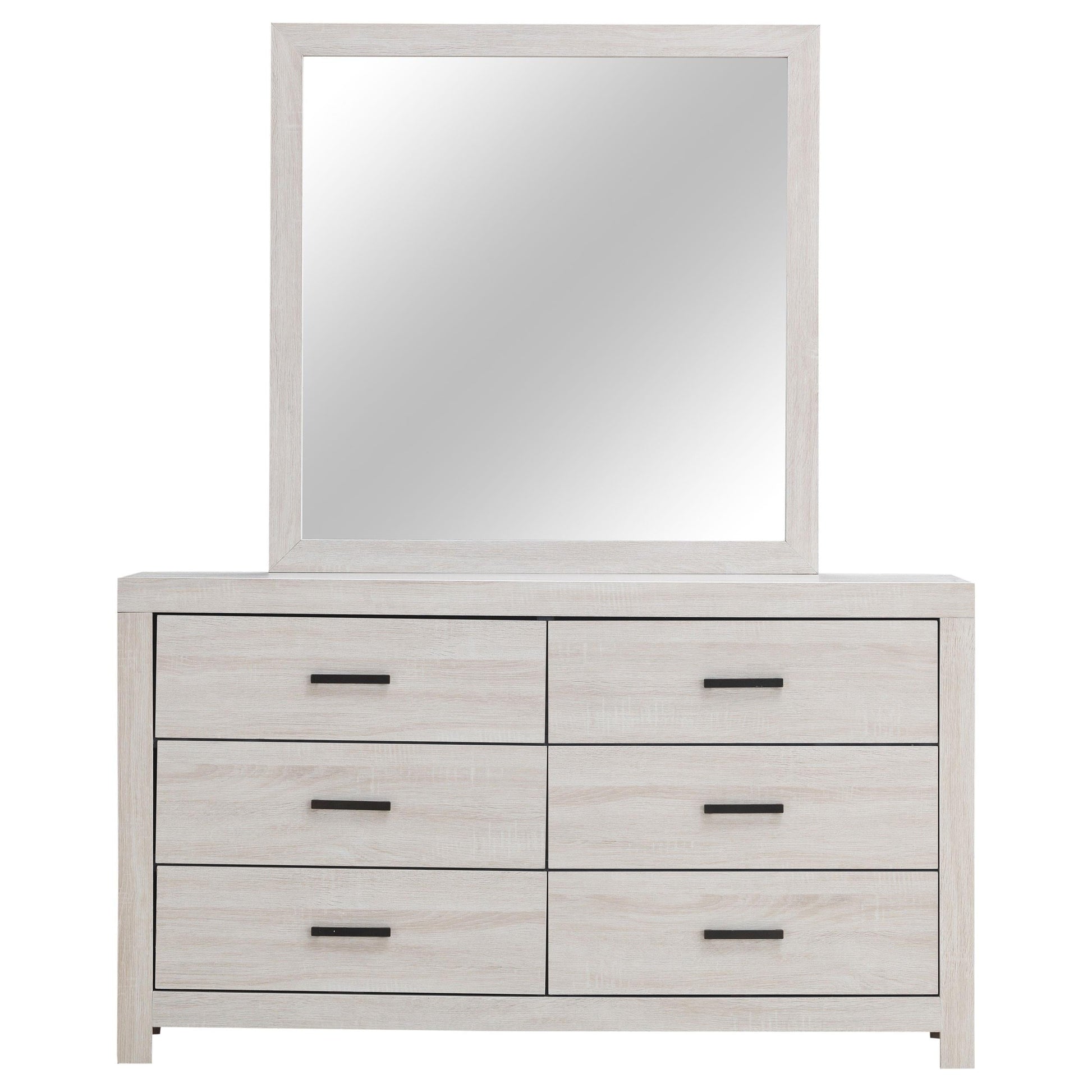 Brantford Dresser With Mirror - Coastal White