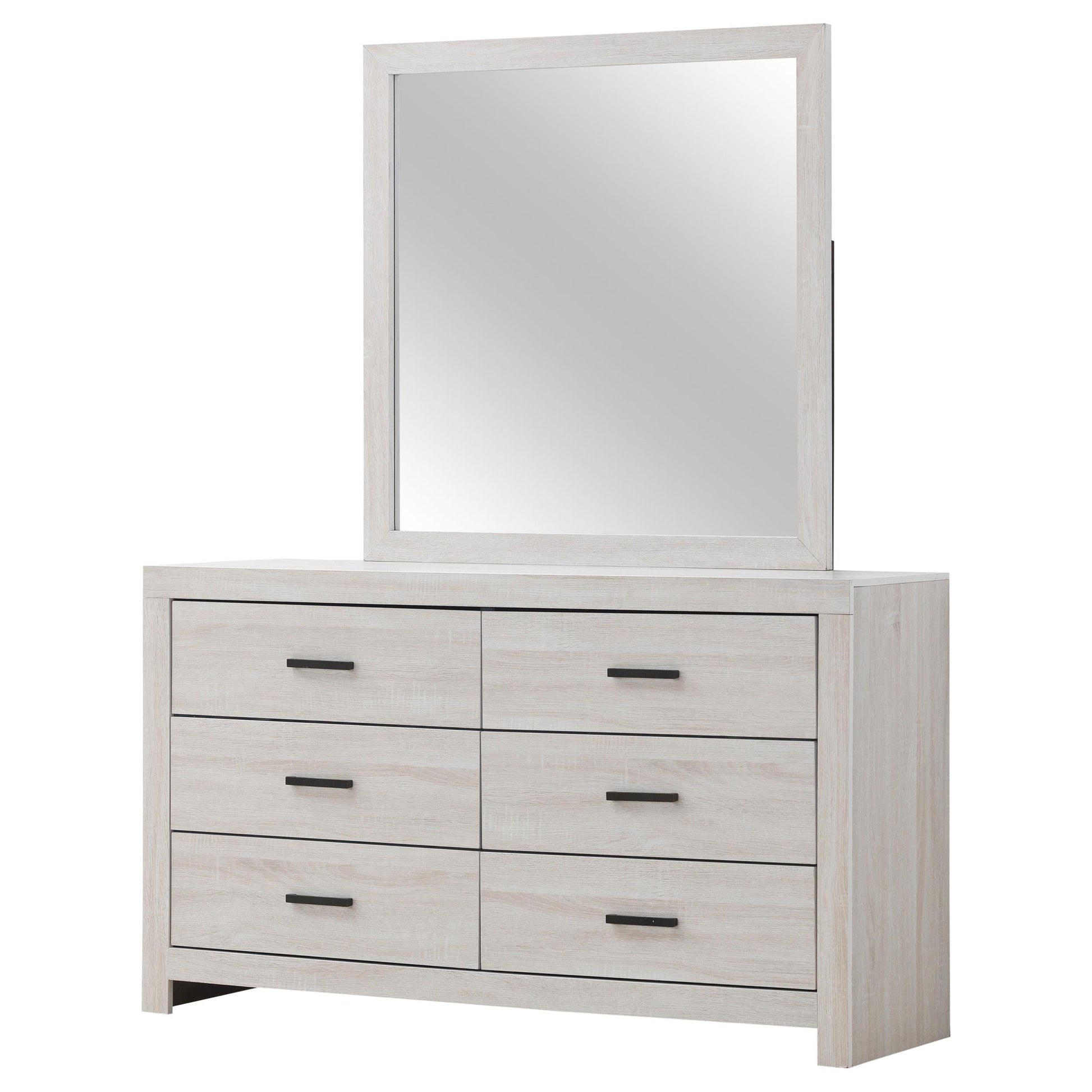 Brantford Dresser With Mirror - Coastal White