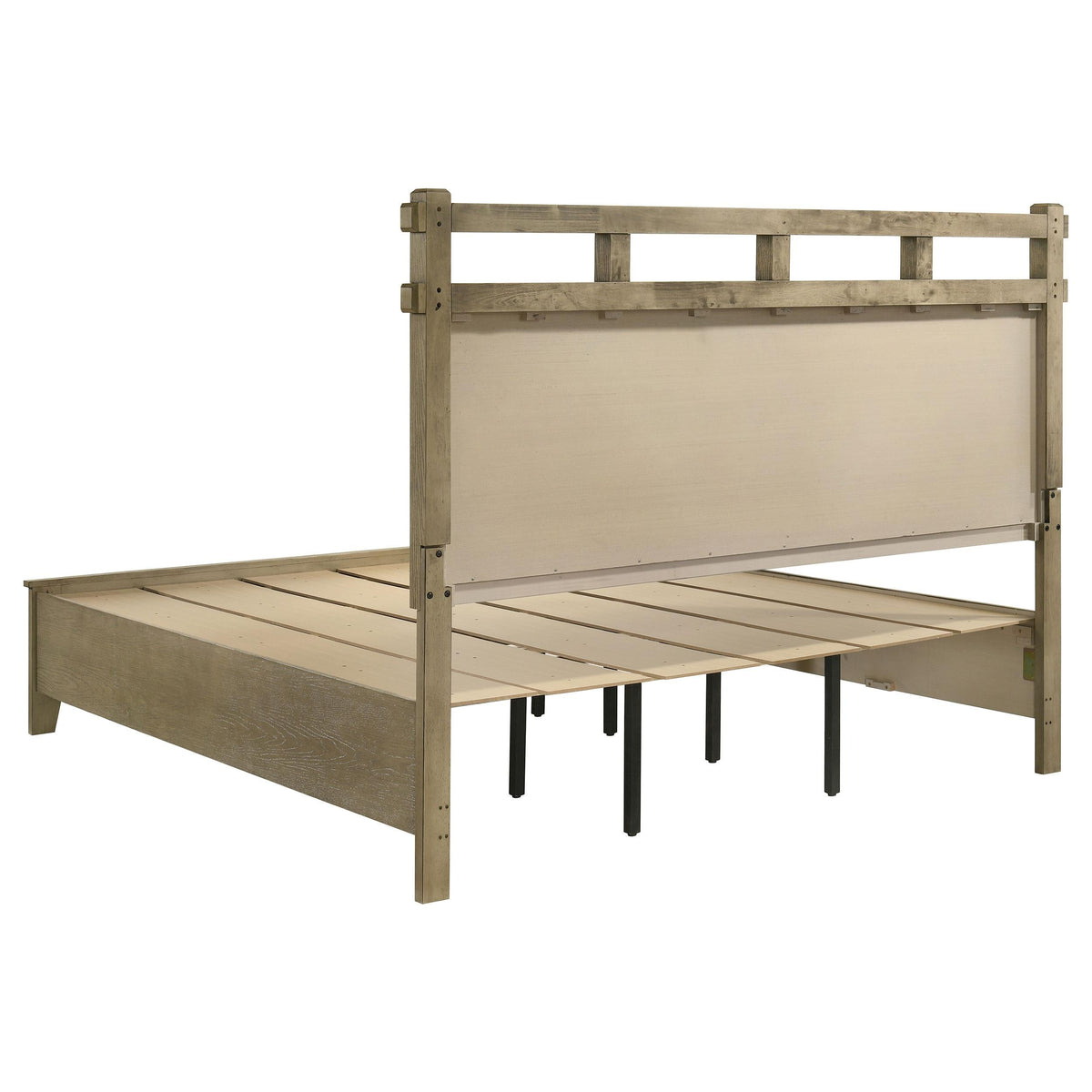 Hazlewood E King Bed in Vineyard Oak - Coaster Furniture