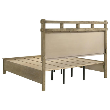 Hazlewood E King Bed in Vineyard Oak - Coaster Furniture