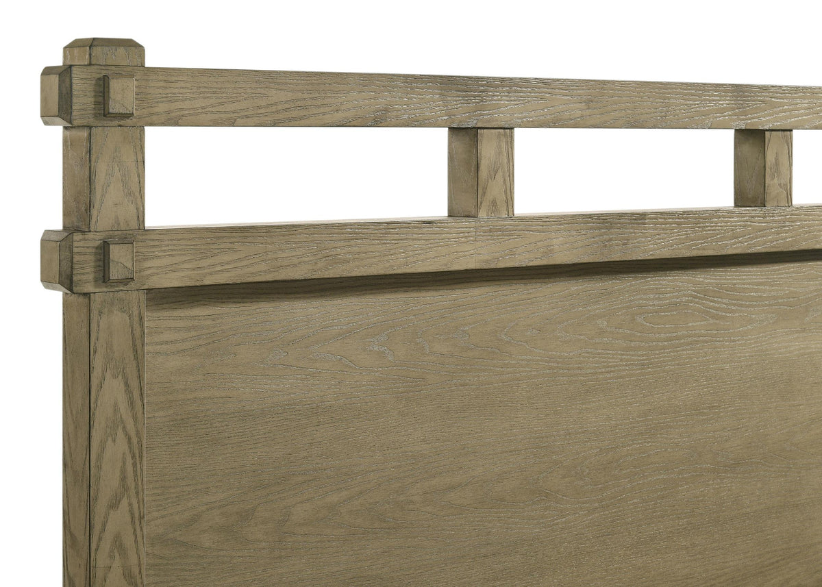 Hazlewood E King Bed in Vineyard Oak - Coaster Furniture