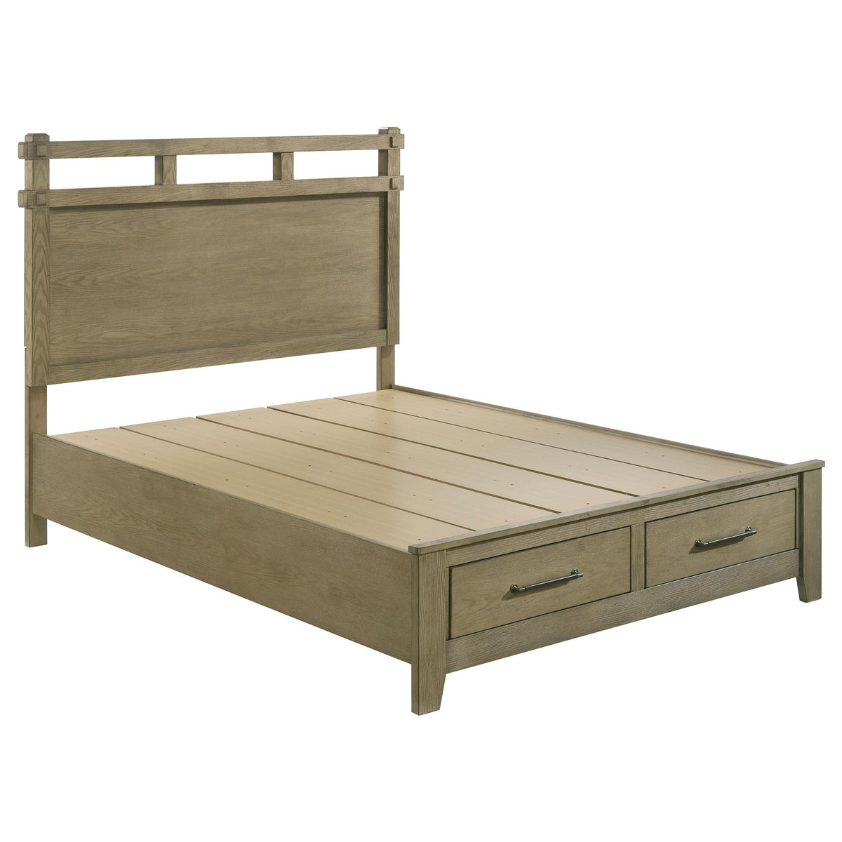 Hazlewood Queen Bed in Vineyard Oak - Coaster Furniture