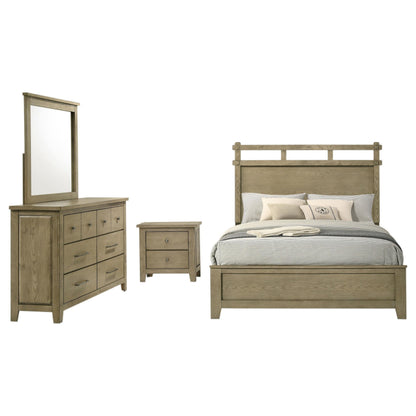 Hazlewood Queen 4-Piece Set in Vineyard Oak - Coaster Furniture