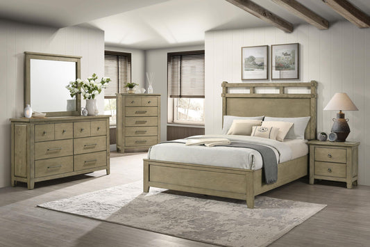 Hazlewood Queen 5-Piece Set in Vineyard Oak - Coaster Furniture