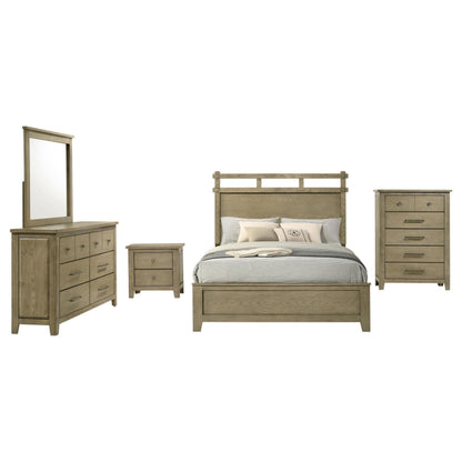 Hazlewood Queen 5-Piece Set in Vineyard Oak - Coaster Furniture