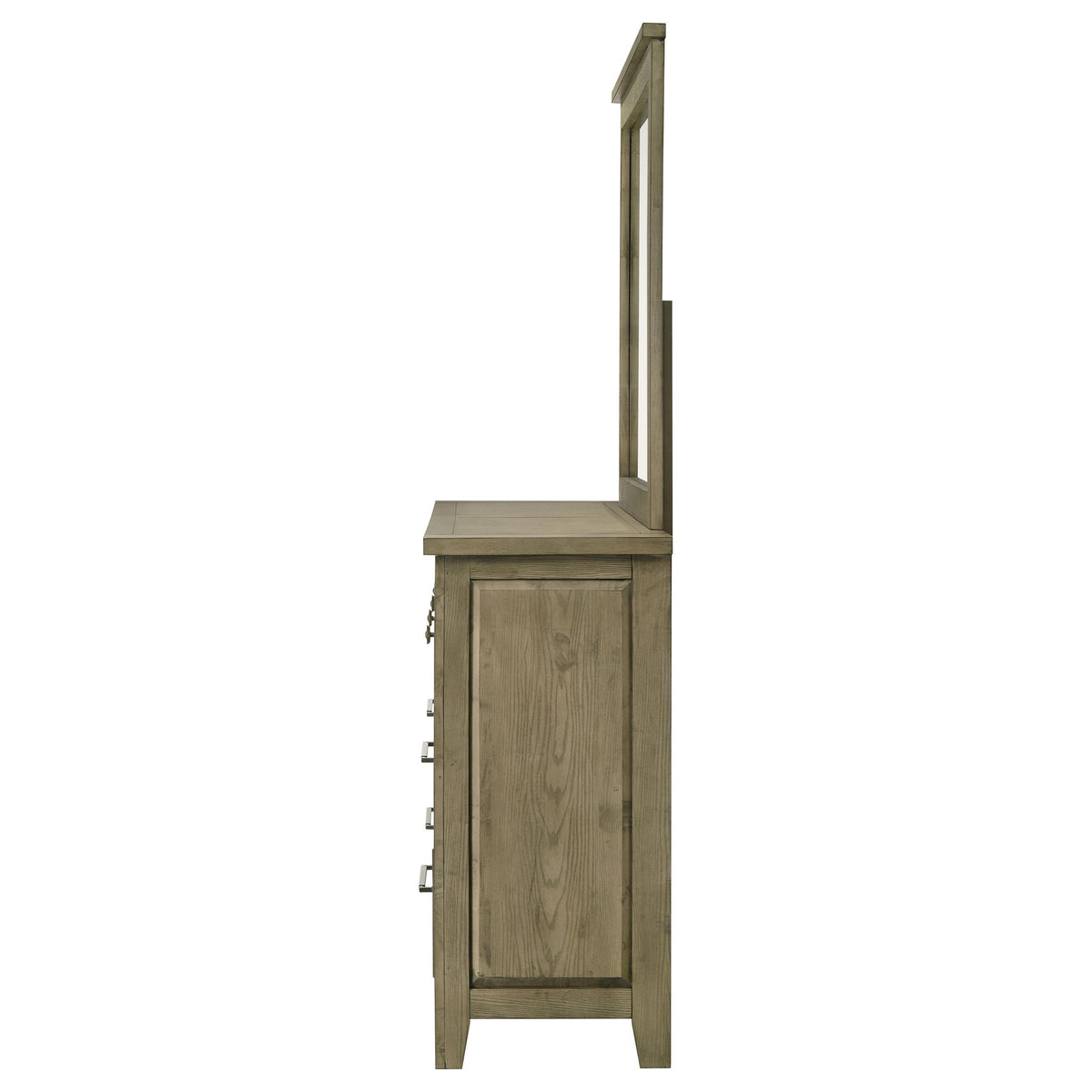 Hazlewood Dresser With Mirror in Vineyard Oak - Coaster Furniture