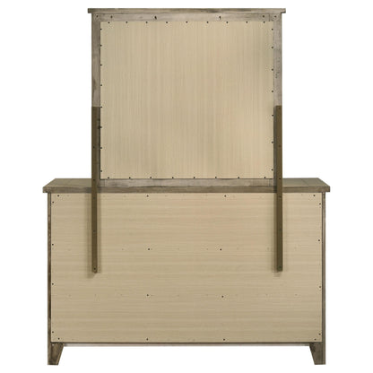 Hazlewood Dresser With Mirror in Vineyard Oak - Coaster Furniture