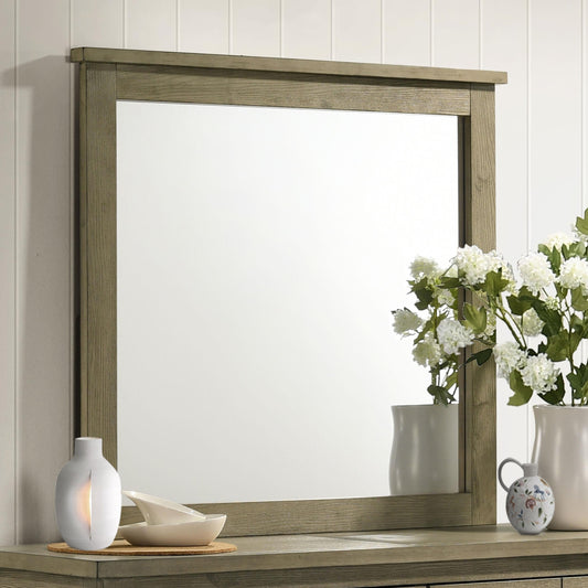 Hazlewood Dresser Mirror in Vineyard Oak - Coaster Furniture