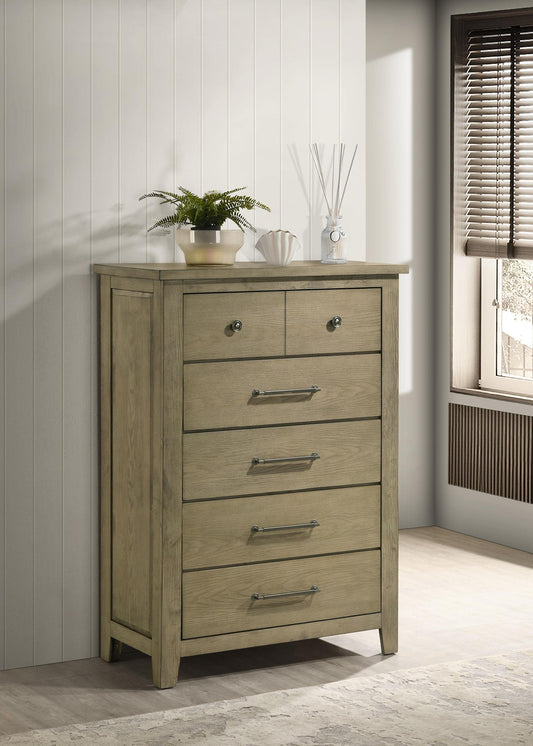 Hazlewood Chest in Vineyard Oak - Coaster Furniture
