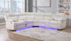 8871 White Power Reclining Sectional Overall Dimensions Living Room Set