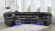 8874 Grey Power Reclining Sectional Overall Dimensions Living Room Set