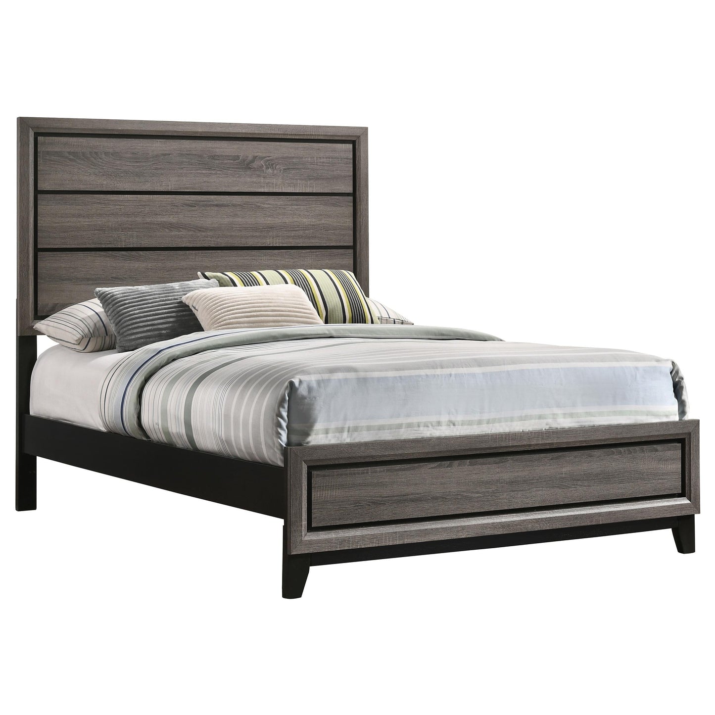 Watson Full Bed - Grey Oak