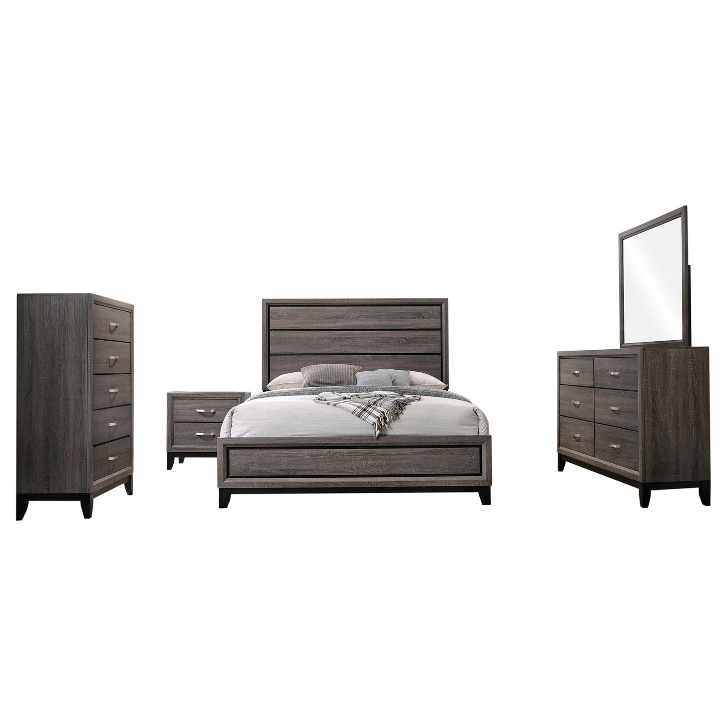 Watson 5-Piece Set in Grey Oak