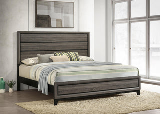 Watson E King Bed - Grey Oak