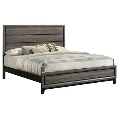 Watson E King Bed - Grey Oak