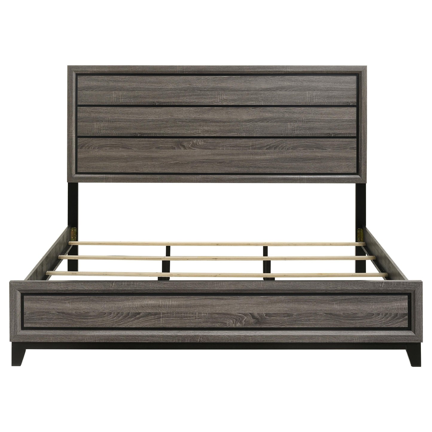 Watson E King Bed - Grey Oak