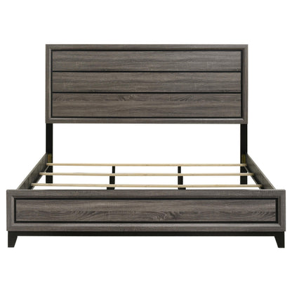 Watson E King Bed - Grey Oak